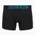 Bokserki Calvin Klein 000NB3609A Boxer Brief 3 pary black w/oatmeal logo/black w/age 3