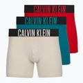 Bokserki Calvin Klein 000NB3609A Boxer Brief 3 pary oatmeal/aged redwood/bright turquoi