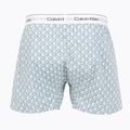 Bokserki Calvin Klein LV00NM2831 Boxer Trad icon cotton emblem chalk/gulf blue 2