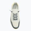 Buty męskie Calvin Klein YM0YM01457 Chunky Runner Lace Up Sock Knit vaporous white/coal/buttercup 5