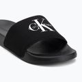 Klapki damskie Calvin Klein YW0YW01967 Monogram Logo 0GM black/bright white 7