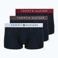 Bokserki męskie Tommy Hilfiger Trunk WB 3 pary dark ash/brzy blue/rouge