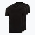 Koszulka męska Tommy Hilfiger Cotton V-Neck 3-pak black/black/black