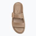 Klapki damskie Tommy Hilfiger Double Strap Sandal Pearl safari canvas pearlized 5