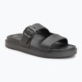 Klapki damskie Tommy Hilfiger Double Strap Sandal Pearl dark grey pearlized