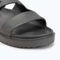 Klapki damskie Tommy Hilfiger Double Strap Sandal Pearl dark grey pearlized 7