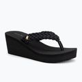 Japonki damskie Tommy Hilfiger Wedge Braided Summer Sandal black