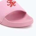 Klapki damskie Tommy Hilfiger Script Pool rose petal 7