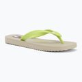 Japonki damskie Tommy Jeans Logo Summer white clay/lime essence