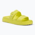 Klapki damskie Tommy Hilfiger Light Double Strap lime zing