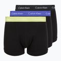 Bokserki męskie Calvin Klein 0000U2662G Trunk 3 pary black w green bloom wb/black w da
