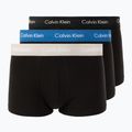 Bokserki męskie Calvin Klein 0000U2664G Low Rise Trunk 3 pary black/classic blue/black
