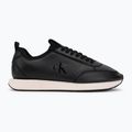 Buty damskie Calvin Klein HW0HW03118 Retro Runner Sock PANL Leather Neo black/crystal grey 2