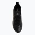Buty damskie Calvin Klein HW0HW03118 Retro Runner Sock PANL Leather Neo black/crystal grey 5