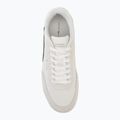 Buty męskie Tommy Hilfiger Basket Core Leather Suede Mix ecru/street green 5