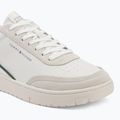Buty męskie Tommy Hilfiger Basket Core Leather Suede Mix ecru/street green 7