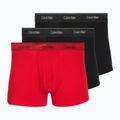 Bokserki męskie Calvin Klein LV00NB4575 Trunk black/goji berry/black