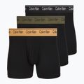 Bokserki męskie Calvin Klein LV00NB4410 Brief black w/bronze flash wb/black/oliv