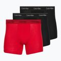 Bokserki męskie Calvin Klein LV00NB4576 Boxer Brief black/goji berry/black