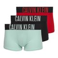 Bokserki męskie Calvin Klein 000NB3775A Trunk black/goji berry/aqua blue