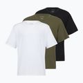Koszulka męska Calvin Klein LV00NB4185 Crew Neck black w/ white emb/white w/ black e