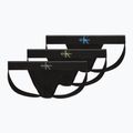 Slipy męskie Calvin Klein LV00NB4644 Jock Strap black bodies w/ granite gray/poseid