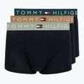 Bokserki męskie Tommy Hilfiger Trunk WB 3 pack nb//saf canvas/mnty grey/deep spru
