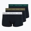 Bokserki męskie Tommy Hilfiger Trunk WB 3 pack nb//white/orna green/utility olive