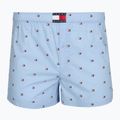 Bokserki męskie Tommy Hilfiger Woven Boxer Print 3 pack chambray flag/carb navy/c navy flag 5