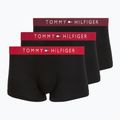Bokserki męskie Tommy Hilfiger Trunk WB 3 pack medium red/rasp juice/burgundy