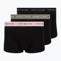 Bokserki męskie Tommy Hilfiger Trunk WB 3 pack utility sage/black/bonita pink
