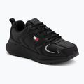 Buty męskie Tommy Jeans Runn Leather triple black
