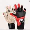 Rękawice bramkarskie uhlsport Powerline Supergrip+ Reflex czarne/czerwone/białe 4