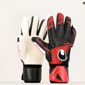 Rękawice bramkarskie uhlsport Powerline Supersoft Hn czarne/czerwone/białe 4