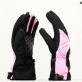 Rękawice narciarskie dziecięce ZIENER Laval Aquashield AW vblack fuchsia pink 3
