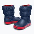 Śniegowce dziecięce Crocs Winter Puff Kids navy/red 2