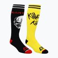Skarpety snowboardowe męskie 686 Iron Maiden 2 pary black/yellow 5