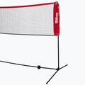 Siatka do tenisa ziemnego/badmintona Wilson Starter Ez Tennis Net 6.1 m black/red 2
