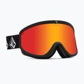 Gogle narciarskie Volcom Footprints matte black stone/red chrome/yellow