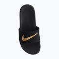 Klapki dziecięce Nike Kawa black/metallic gold 4