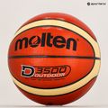 Piłka do koszykówki Molten B6D3500 orange/ivory rozmiar 6 6