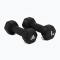 Hantle adidas 2x1 kg czarne ADWT-10001