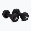 Hantle adidas 2x2kg czarne ADWT-10002