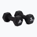Hantle adidas 2x3 Kg czarne ADWT-10003