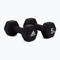 Hantle adidas 2x5kg czarne ADWT-10005