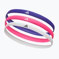 Opaski na głowę adidas Hairbands 3 pack lucid blue/lucid pink/white 2