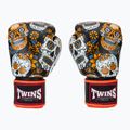Rękawice bokserskie Twins Special Fancy FBGVL3-53 Skull orange/black