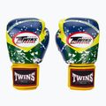 Rękawice bokserskie Twins Special FBGVL3-44 Brasil yellow/red/blue