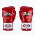 Rękawice bokserskie Fairtex Pro Competition Locked Thumb Leather red 2