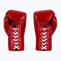 Rękawice bokserskie Fairtex Pro Competition Locked Thumb Leather red 3